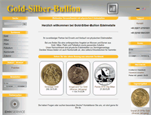 Tablet Screenshot of gold-silber-bullion.de
